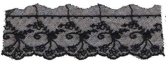 Status Thimble - Embroidered Netting - Black